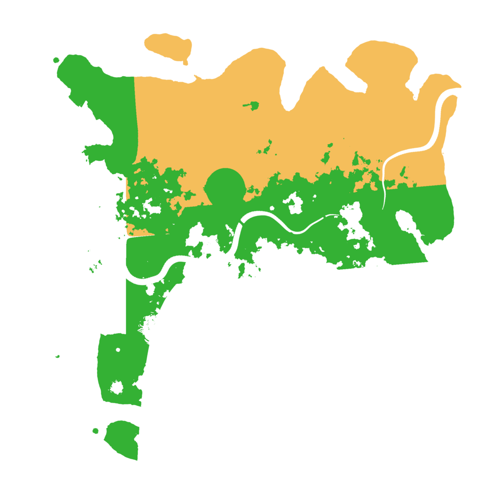 Biome Rust Map: Procedural Map, Size: 3500, Seed: 84082376