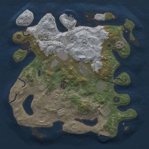 Thumbnail Rust Map: Procedural Map, Size: 3500, Seed: 348620731, 16 Monuments