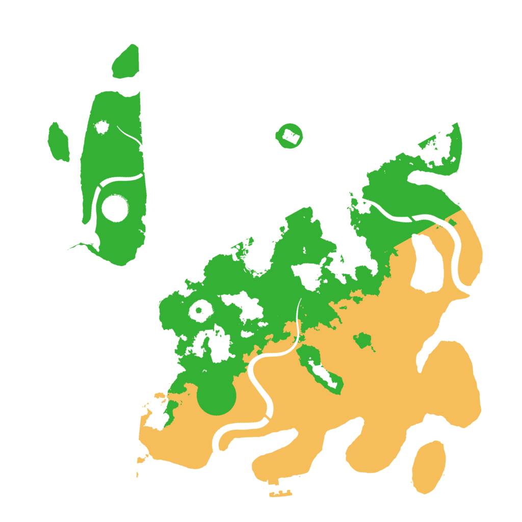 Biome Rust Map: Procedural Map, Size: 3500, Seed: 891555919