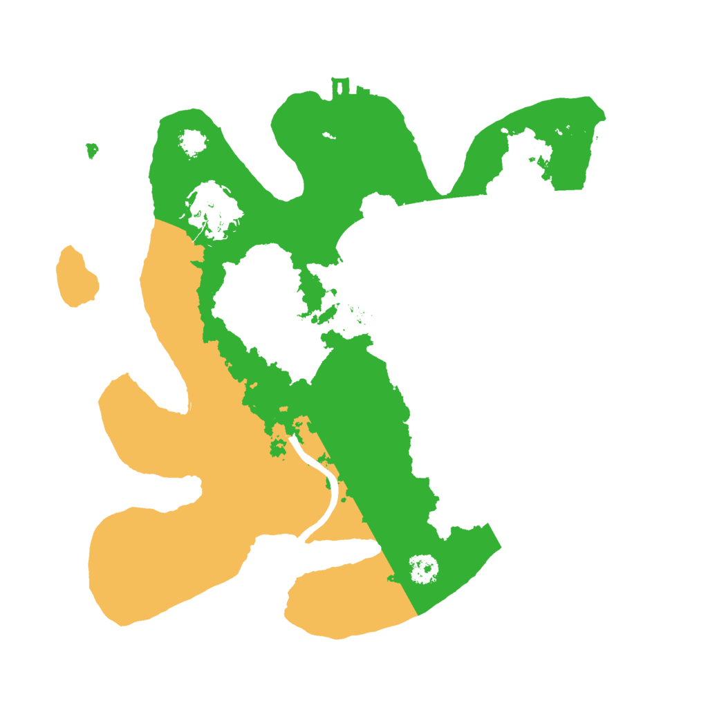 Biome Rust Map: Procedural Map, Size: 2450, Seed: 9969