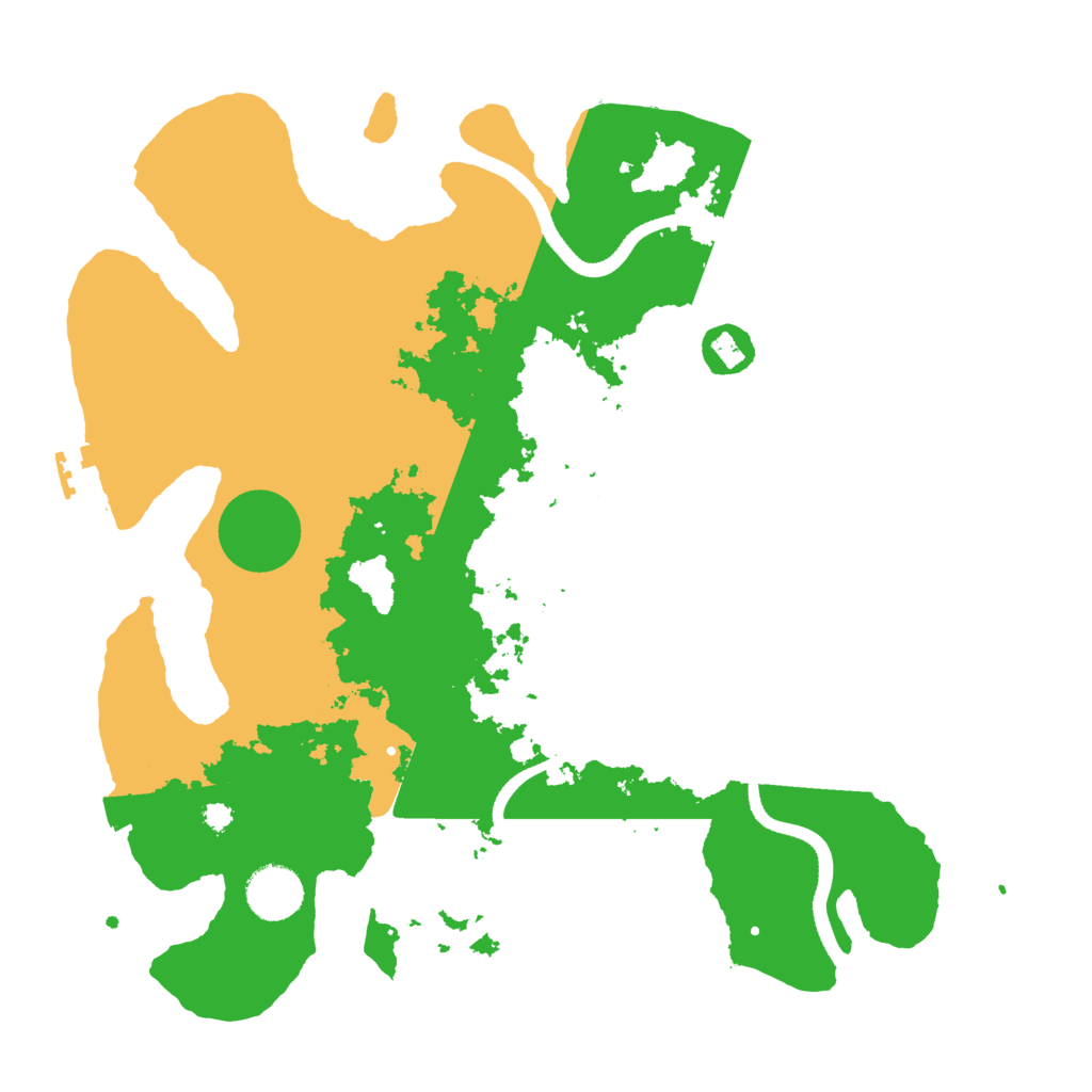 Biome Rust Map: Procedural Map, Size: 3500, Seed: 201698370