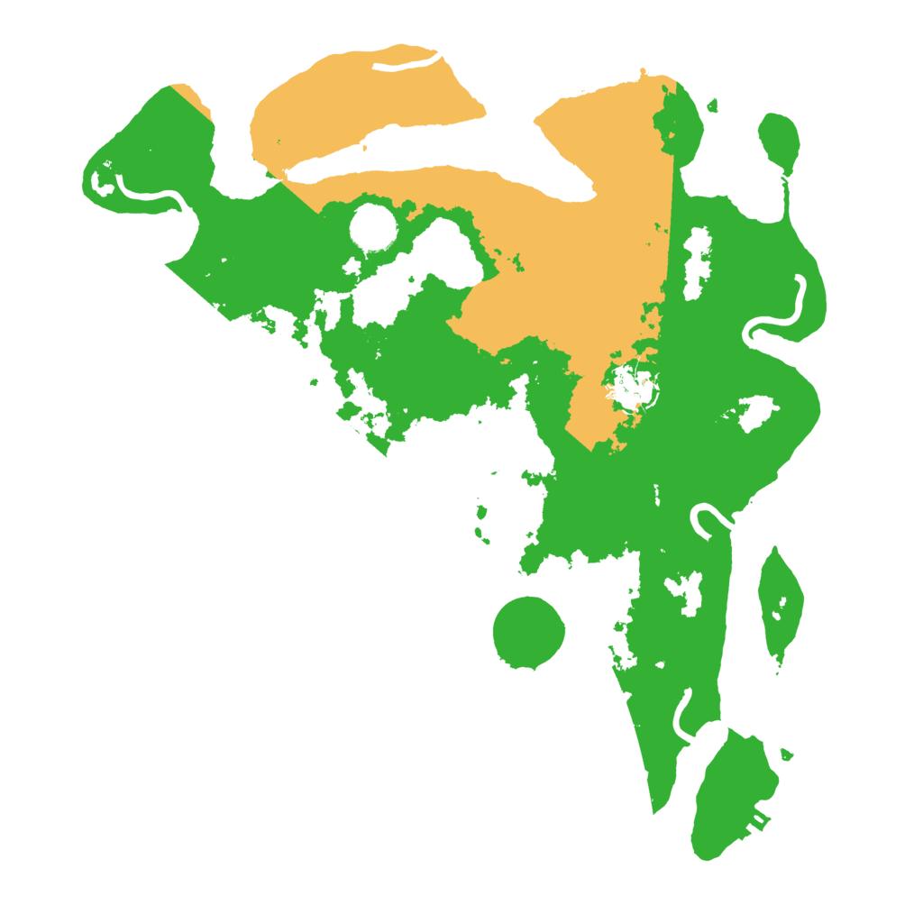 Biome Rust Map: Procedural Map, Size: 3500, Seed: 28103