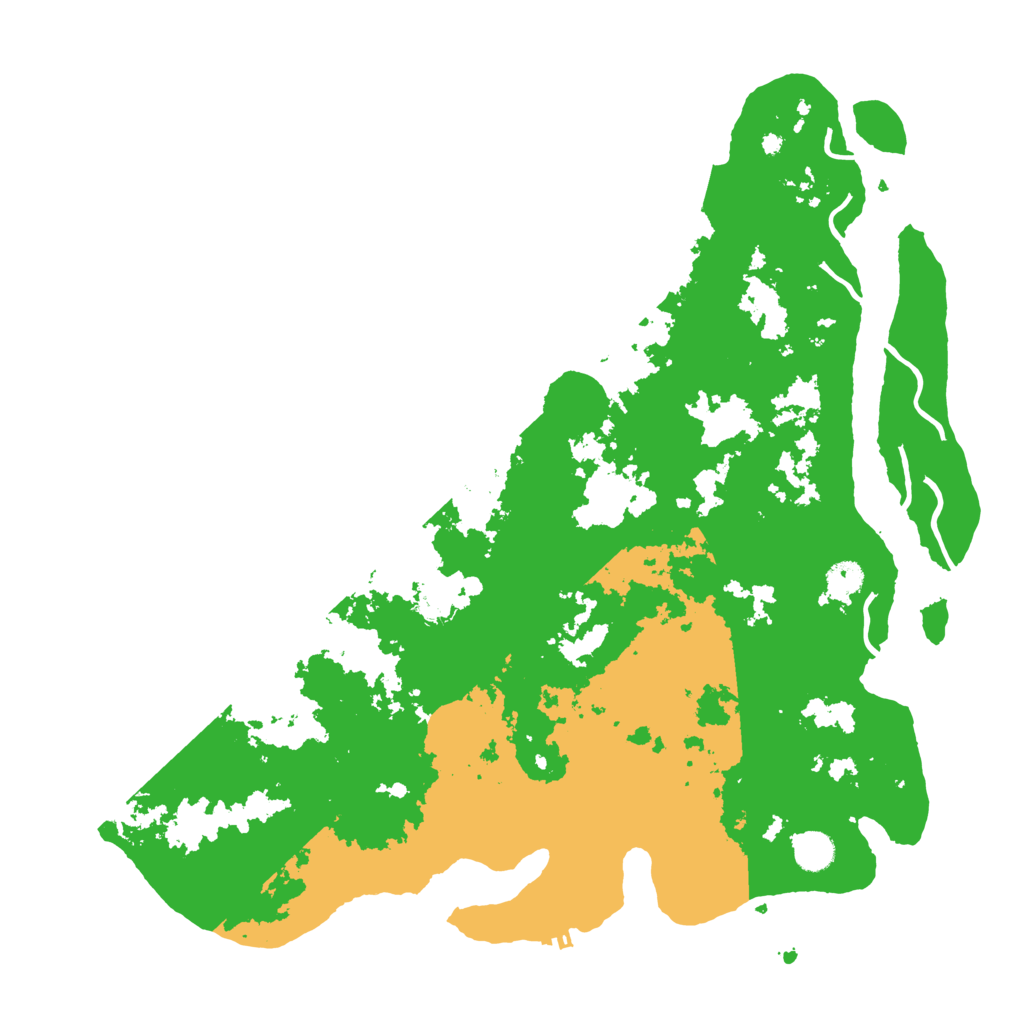 Biome Rust Map: Procedural Map, Size: 4500, Seed: 2088372793