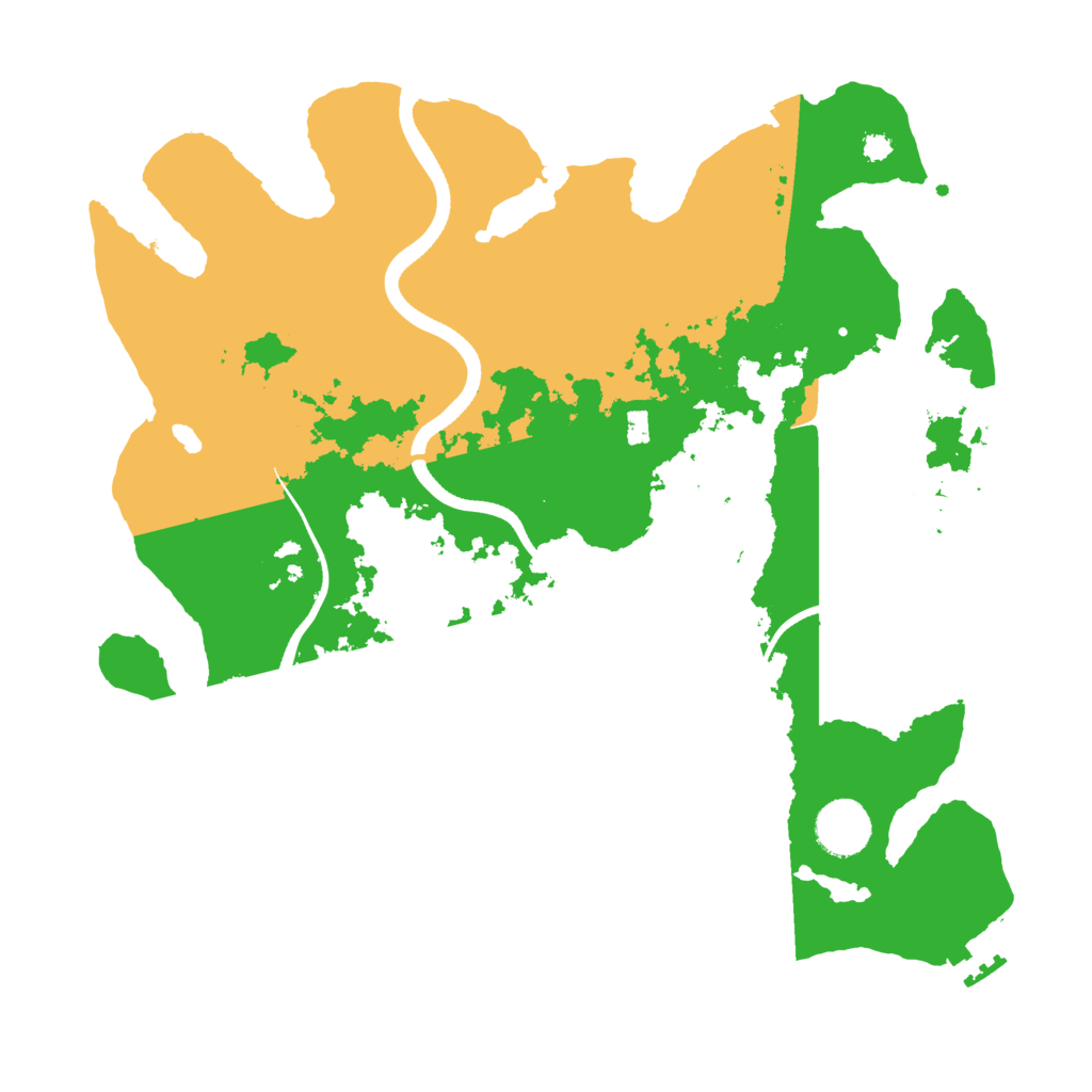 Biome Rust Map: Procedural Map, Size: 3500, Seed: 17046499