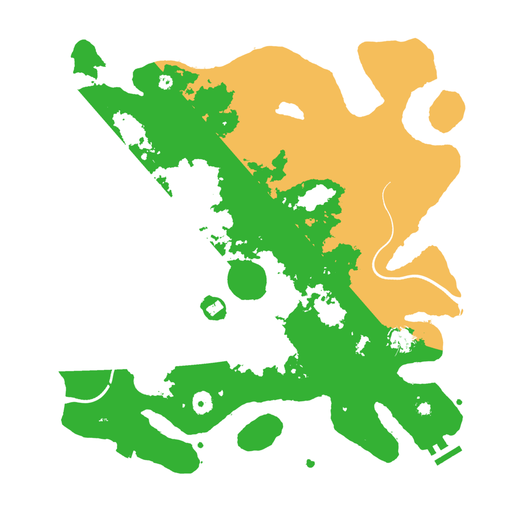 Biome Rust Map: Procedural Map, Size: 3500, Seed: 1122925018