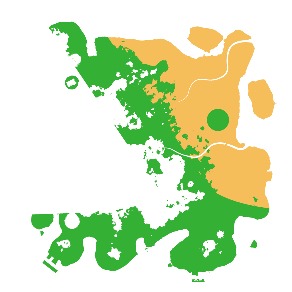 Biome Rust Map: Procedural Map, Size: 3500, Seed: 18122937