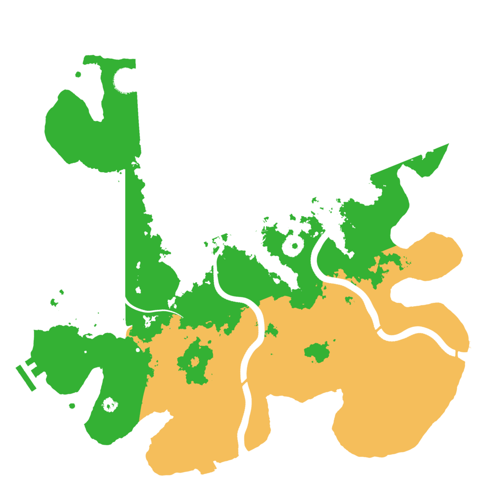 Biome Rust Map: Procedural Map, Size: 3500, Seed: 610801899