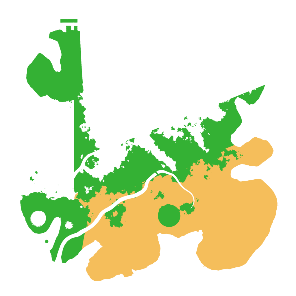 Biome Rust Map: Procedural Map, Size: 3500, Seed: 610801899