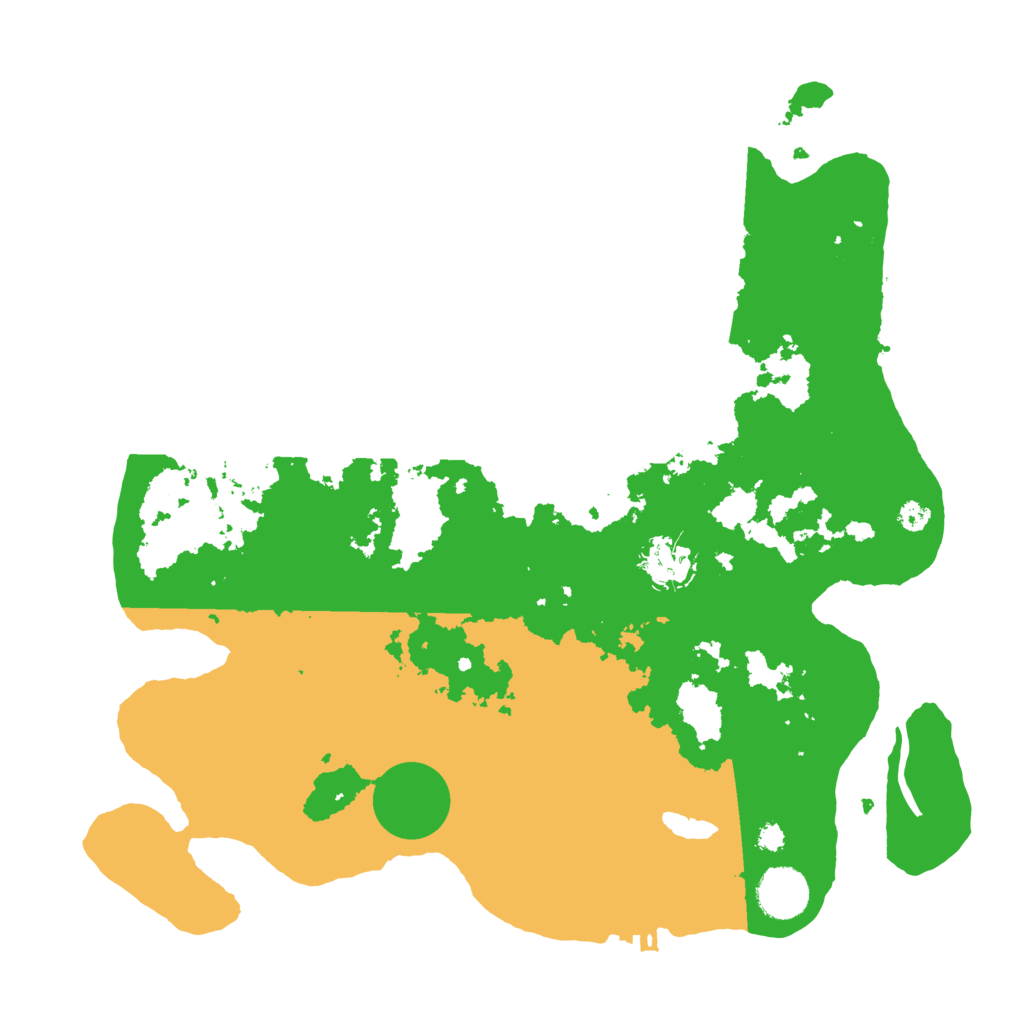 Biome Rust Map: Procedural Map, Size: 3500, Seed: 85424