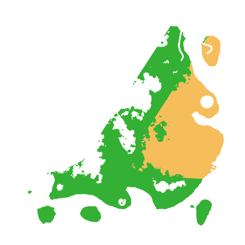 Biome Rust Map: Procedural Map, Size: 3333, Seed: 16405