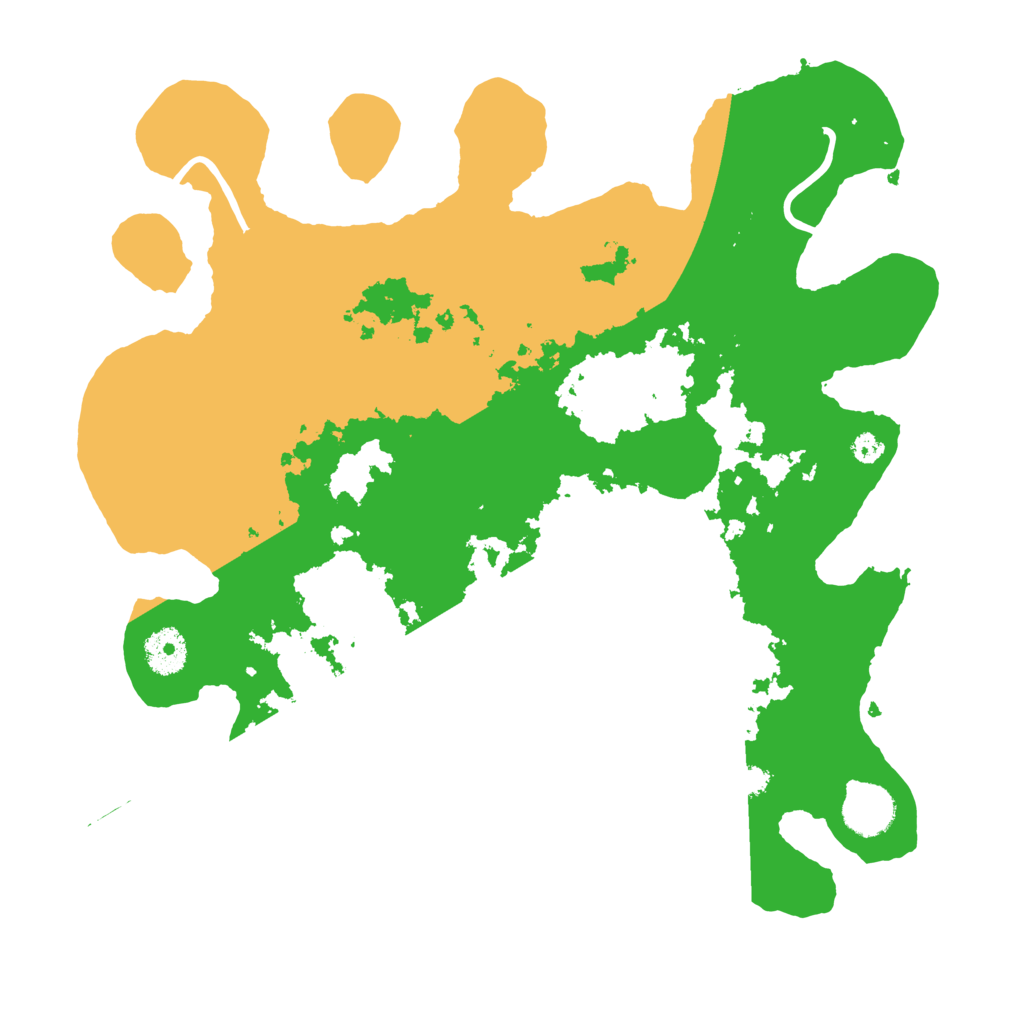 Biome Rust Map: Procedural Map, Size: 3500, Seed: 6561