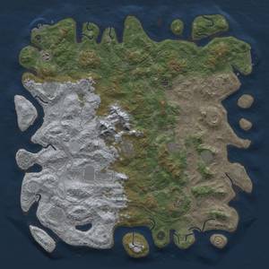 Thumbnail Rust Map: Procedural Map, Size: 5000, Seed: 517526687, 20 Monuments