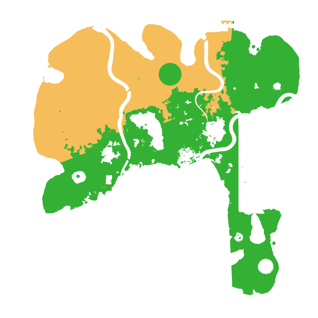 Biome Rust Map: Procedural Map, Size: 3700, Seed: 191928440
