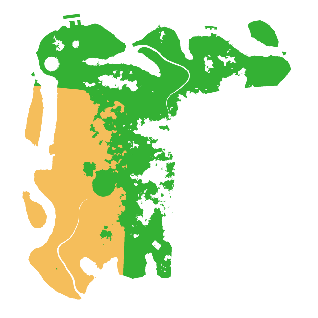 Biome Rust Map: Procedural Map, Size: 3850, Seed: 3593805