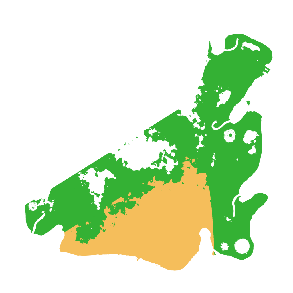 Biome Rust Map: Procedural Map, Size: 3500, Seed: 34580292