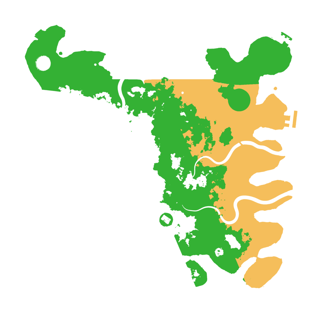Biome Rust Map: Procedural Map, Size: 3750, Seed: 613241617