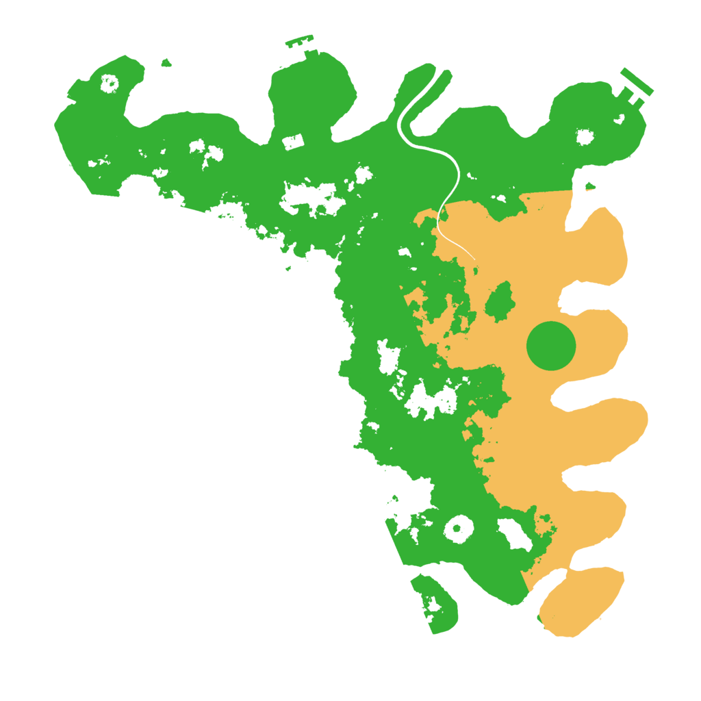 Biome Rust Map: Procedural Map, Size: 3750, Seed: 613241617