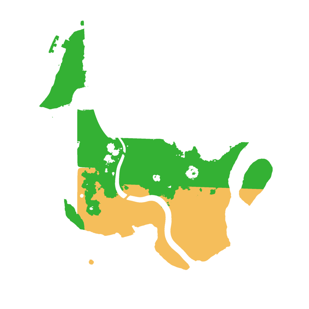 Biome Rust Map: Procedural Map, Size: 2500, Seed: 48813456
