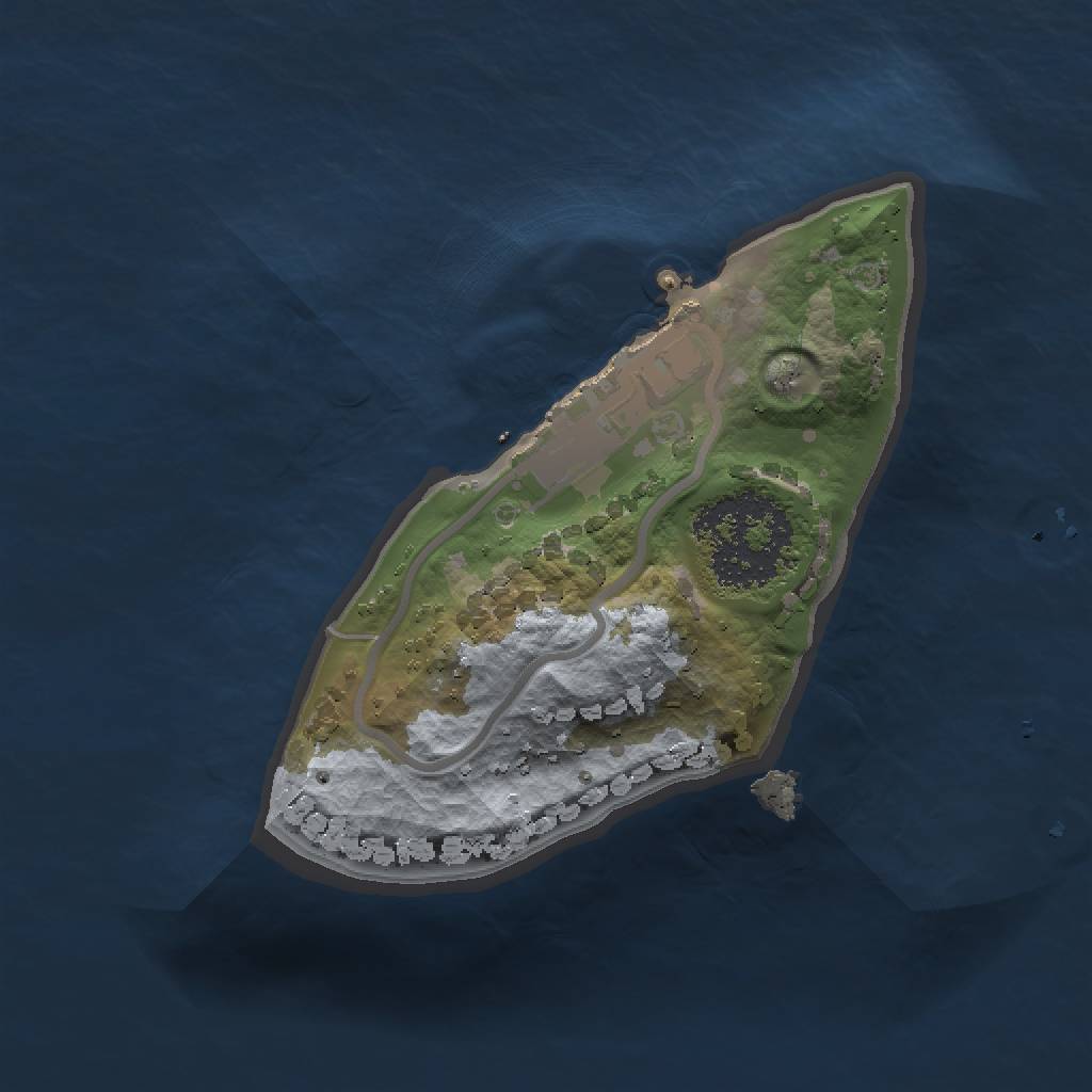 Rust Map: Procedural Map, Size: 1150, Seed: 1330419755, 4 Monuments