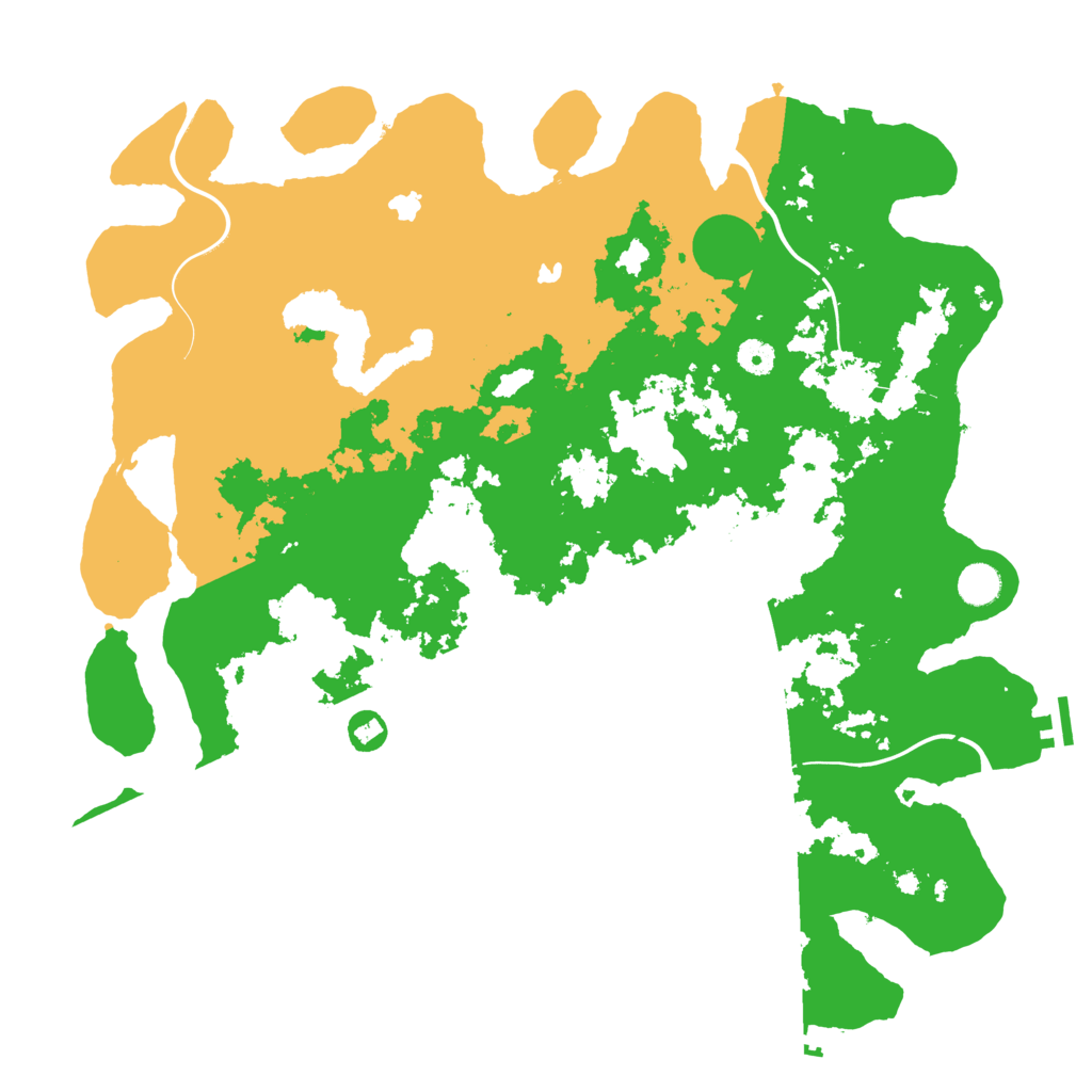 Biome Rust Map: Procedural Map, Size: 4500, Seed: 737209103