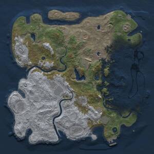 Thumbnail Rust Map: Procedural Map, Size: 4500, Seed: 94, 17 Monuments