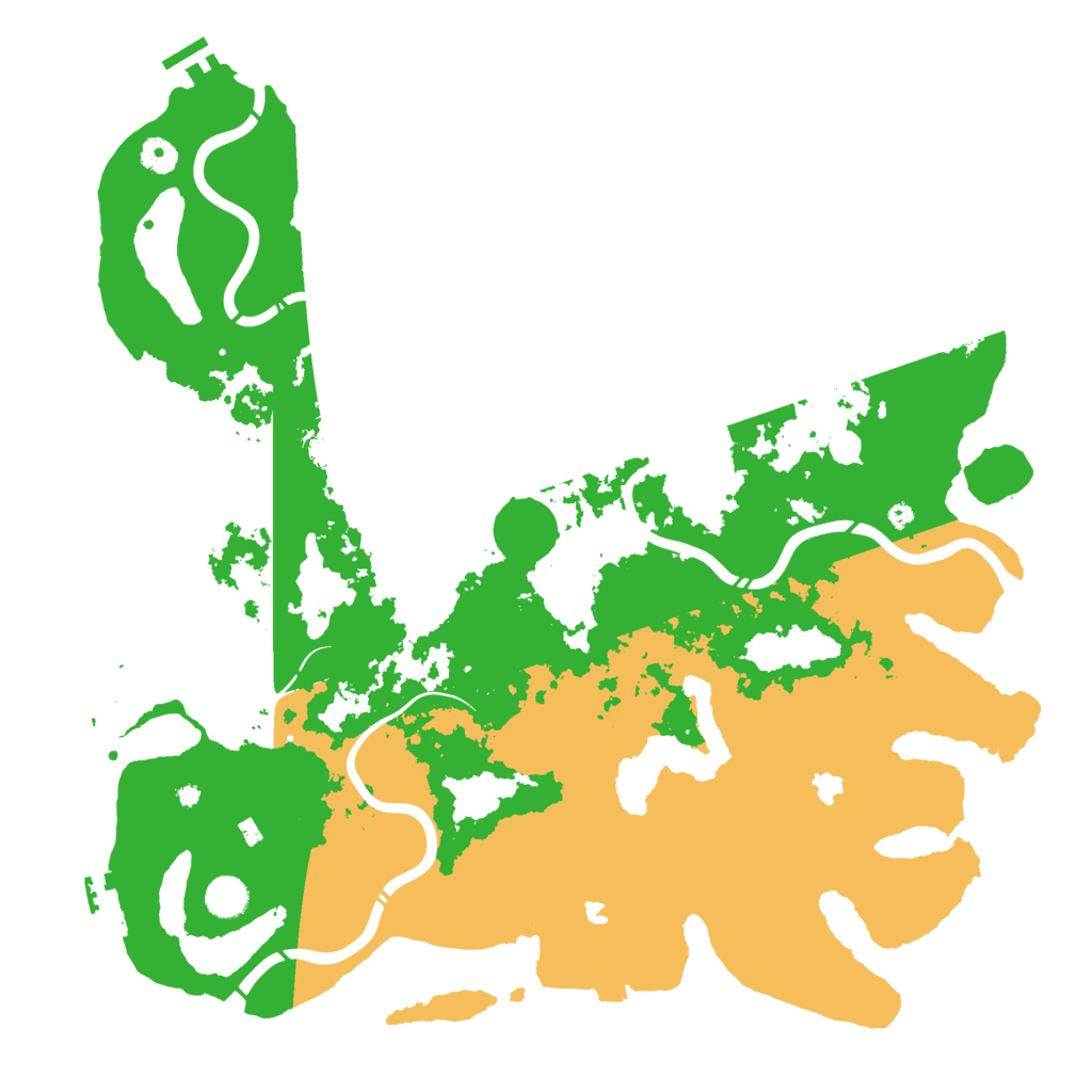 Biome Rust Map: Procedural Map, Size: 4500, Seed: 1999215802