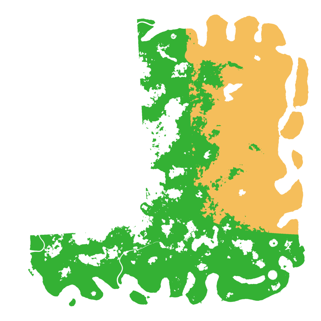 Biome Rust Map: Procedural Map, Size: 6000, Seed: 65866015