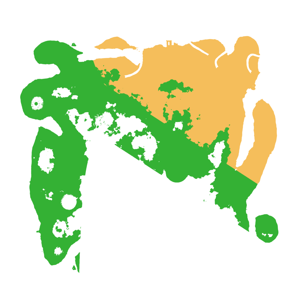 Biome Rust Map: Procedural Map, Size: 3500, Seed: 93699369