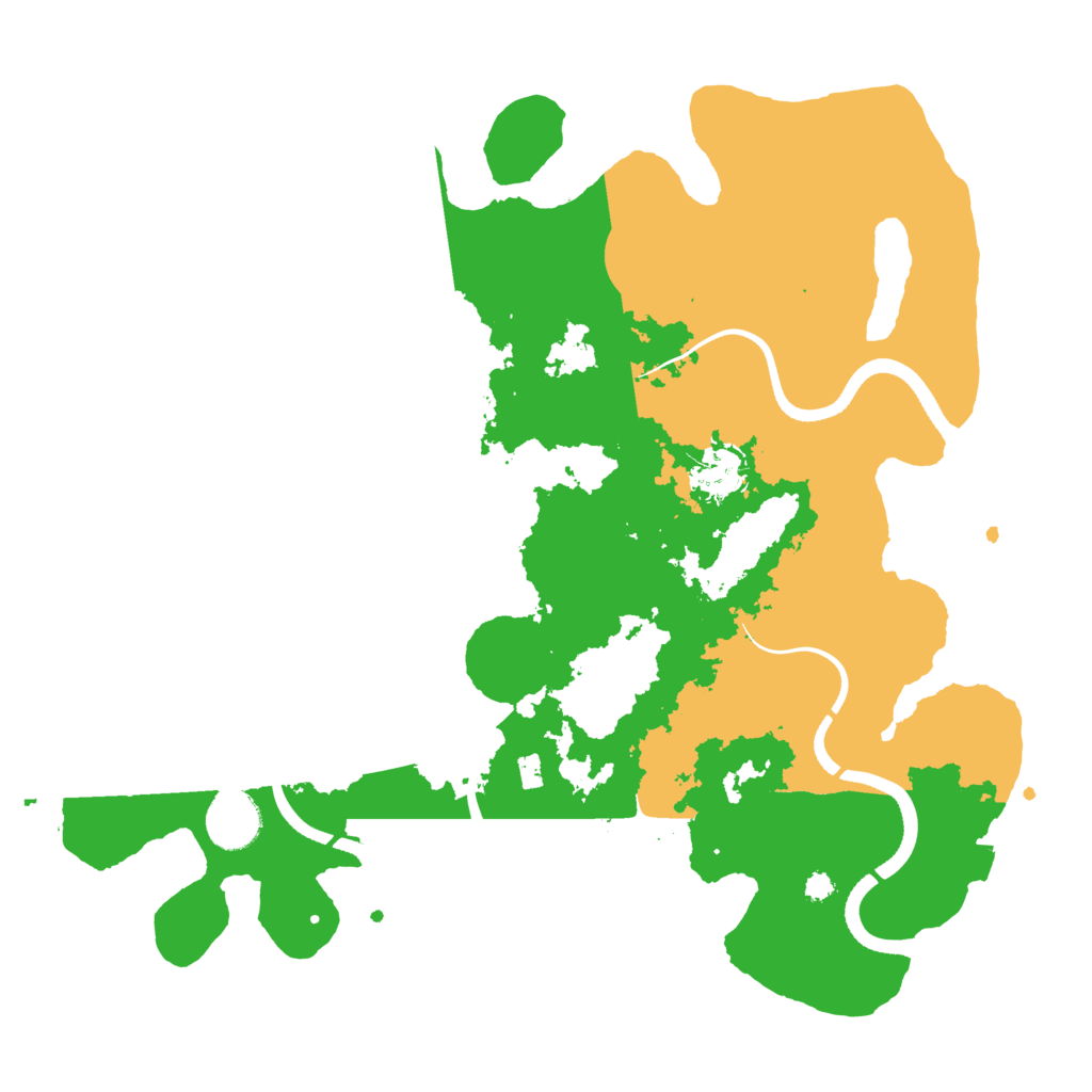 Biome Rust Map: Procedural Map, Size: 3500, Seed: 284897839