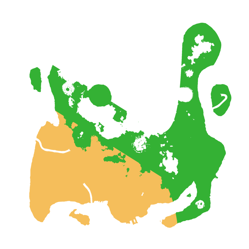 Biome Rust Map: Procedural Map, Size: 3000, Seed: 3210458