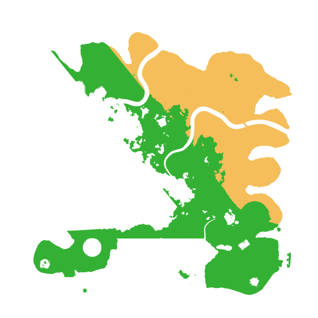 Biome Rust Map: Procedural Map, Size: 3250, Seed: 541606715