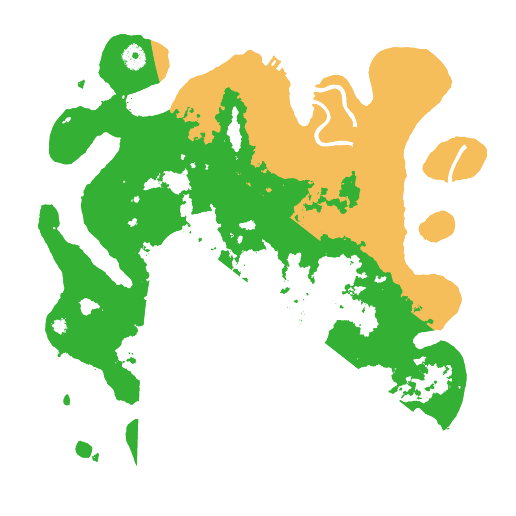 Biome Rust Map: Procedural Map, Size: 3200, Seed: 111566244