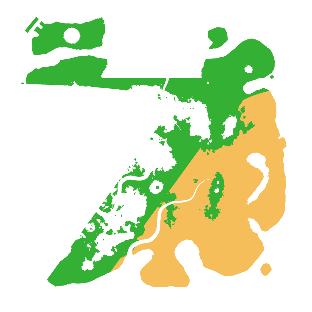 Biome Rust Map: Procedural Map, Size: 3500, Seed: 26819705