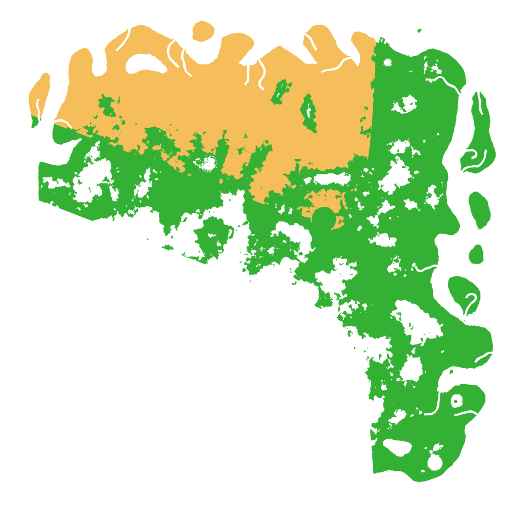 Biome Rust Map: Procedural Map, Size: 6000, Seed: 489651