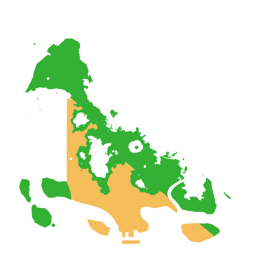 Biome Rust Map: Procedural Map, Size: 3000, Seed: 2520