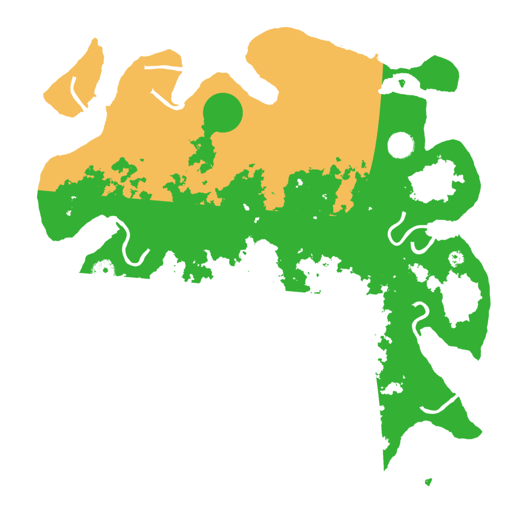 Biome Rust Map: Procedural Map, Size: 3500, Seed: 449501433