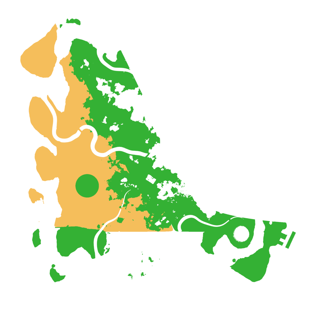 Biome Rust Map: Procedural Map, Size: 3500, Seed: 234614