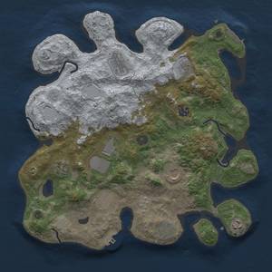 Thumbnail Rust Map: Procedural Map, Size: 3700, Seed: 184356880, 17 Monuments