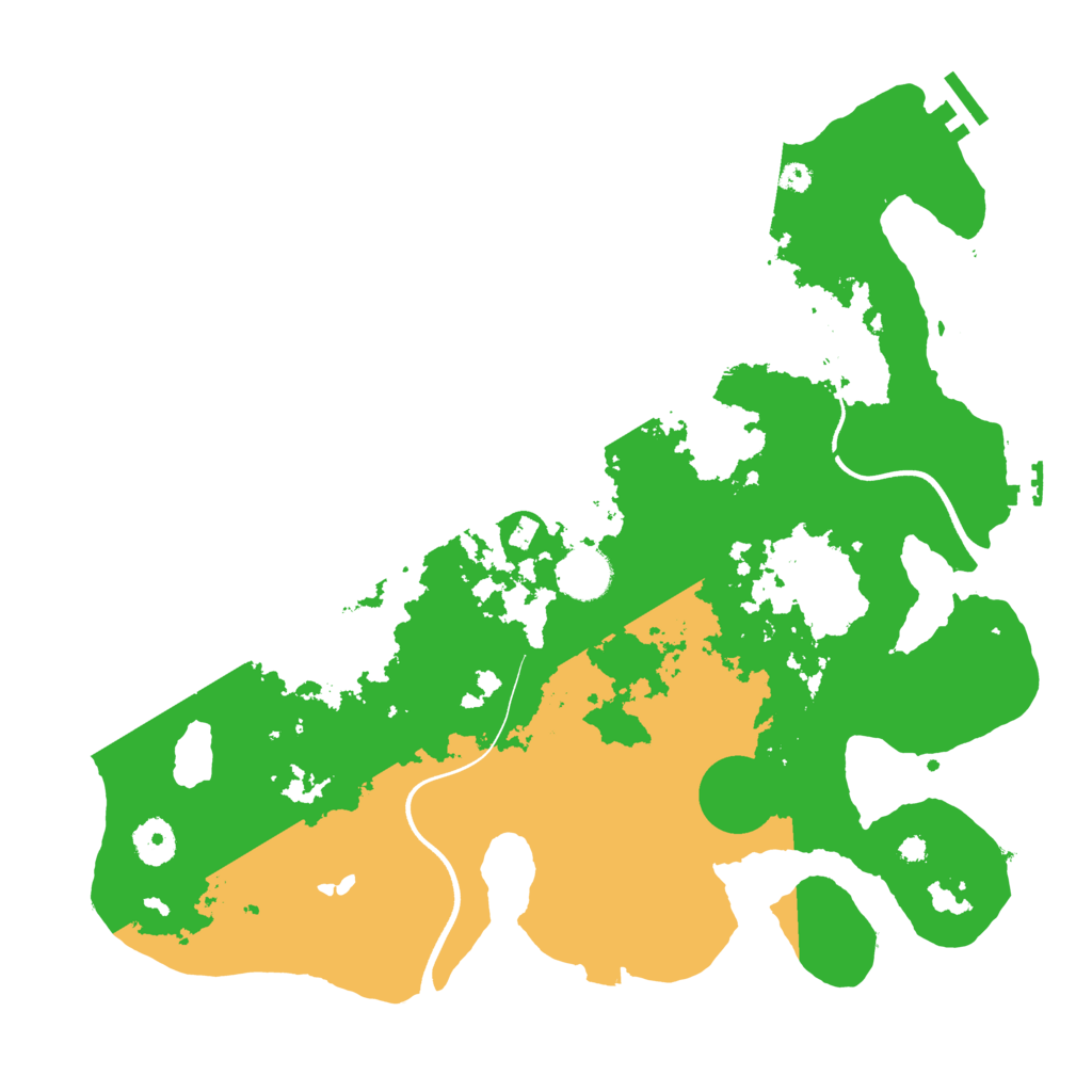Biome Rust Map: Procedural Map, Size: 3700, Seed: 184356880