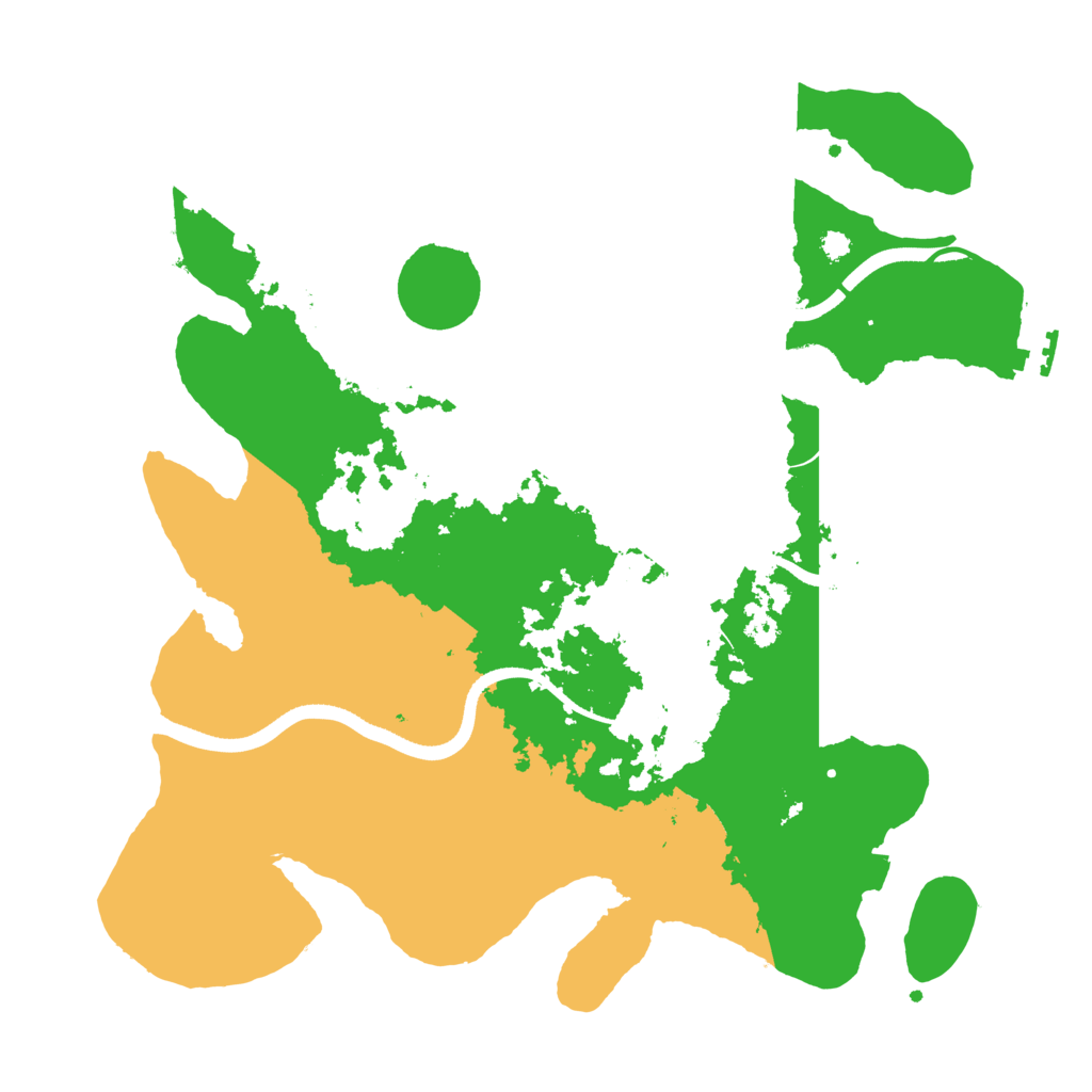 Biome Rust Map: Procedural Map, Size: 3500, Seed: 9878
