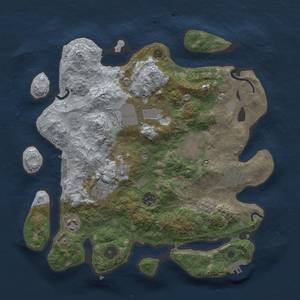 Thumbnail Rust Map: Procedural Map, Size: 3500, Seed: 174489136, 16 Monuments