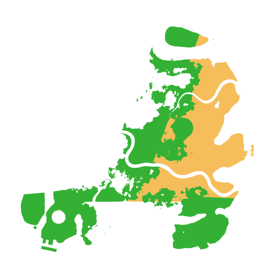 Biome Rust Map: Procedural Map, Size: 3500, Seed: 174489136
