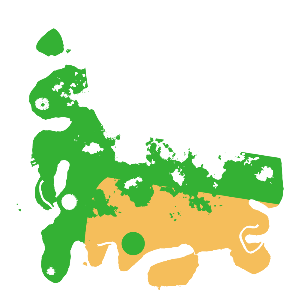 Biome Rust Map: Procedural Map, Size: 3500, Seed: 432134123