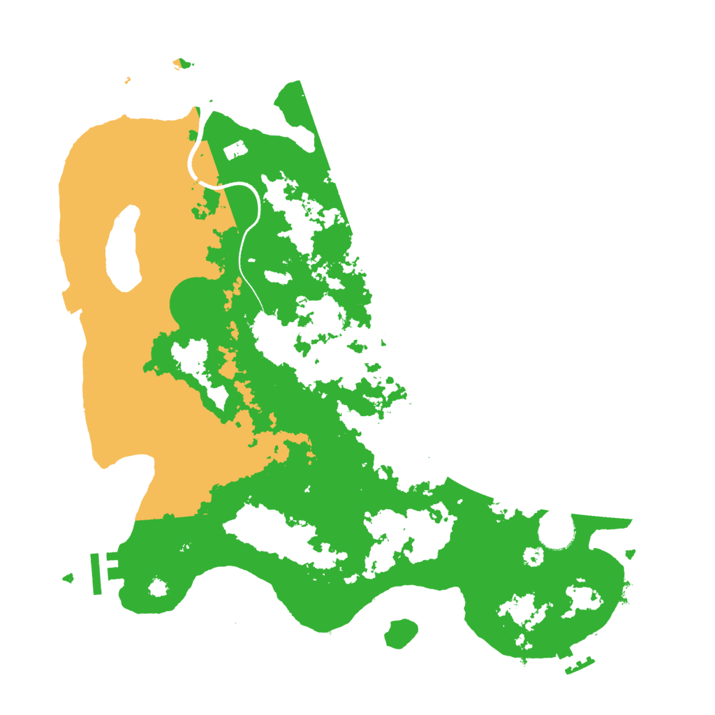 Biome Rust Map: Procedural Map, Size: 3500, Seed: 234343