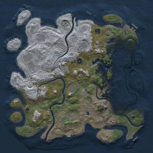 Thumbnail Rust Map: Procedural Map, Size: 4250, Seed: 1818, 15 Monuments
