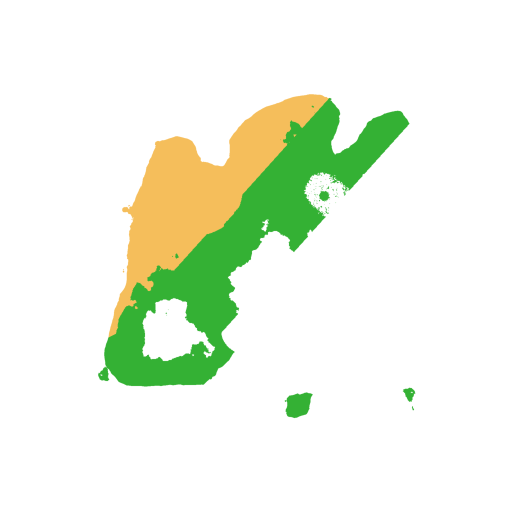 Biome Rust Map: Procedural Map, Size: 2000, Seed: 8418