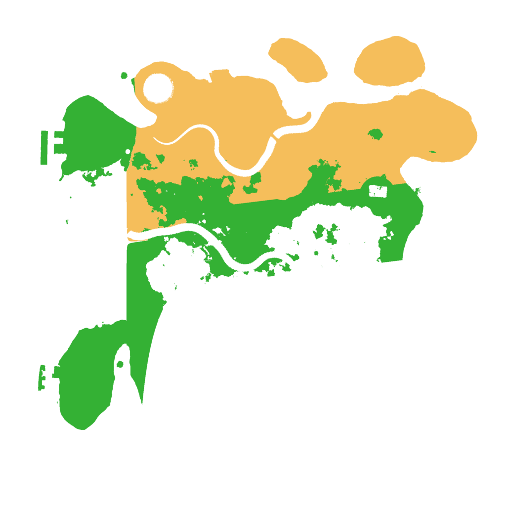 Biome Rust Map: Procedural Map, Size: 3000, Seed: 16001