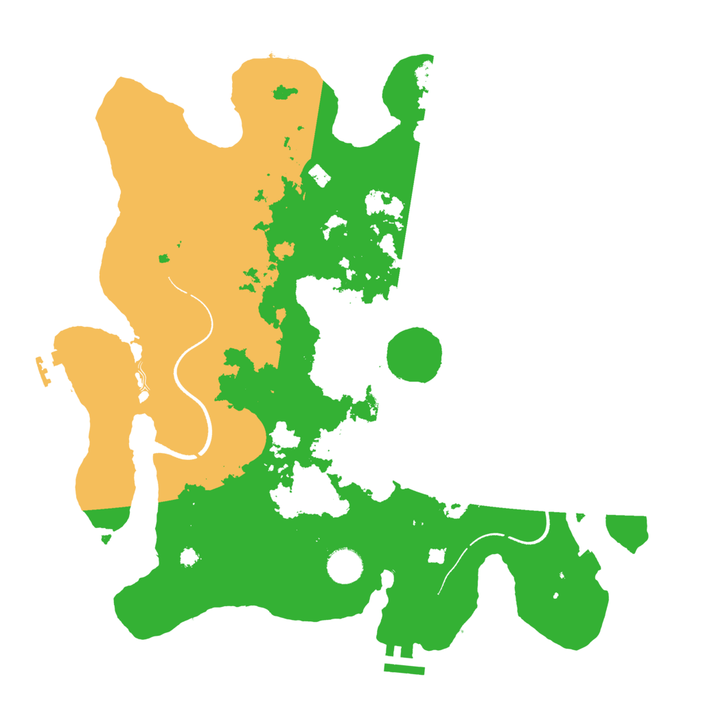 Biome Rust Map: Procedural Map, Size: 3500, Seed: 55486260