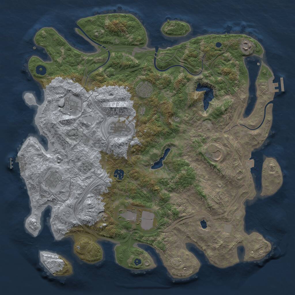Rust Map: Procedural Map, Size: 4250, Seed: 20221111, 15 Monuments