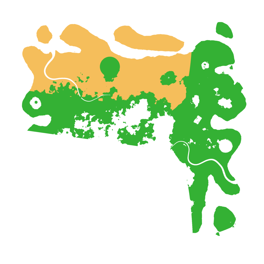 Biome Rust Map: Procedural Map, Size: 3500, Seed: 1667